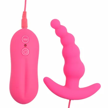 Aphrodisia Vibrator rezistent la apa Dop de Fund, 10 Modul de Culoare Neagra Silicon Anal Vibrator de sex Masculin și de sex Feminin de sex anal jucării pentru femeie