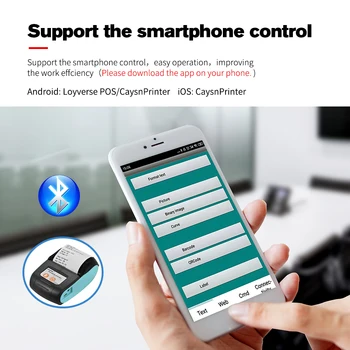 Aplicație gratuită Loyverse POS pe Telefonul Android Primirea Imprimanta Termica Mini 58mm 2 inch Bluetooth Printer Imprimantă USB pentru PC
