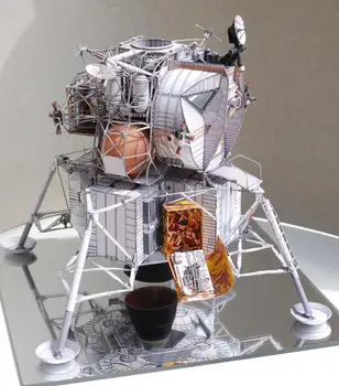 Apollo 11 a Lunii Cabina 3D Model din Hârtie Manuală DIY Fanii Colecție Cadou Nava spatiala Apollo Luna Modulului Lunar Cabina de Aviație Model