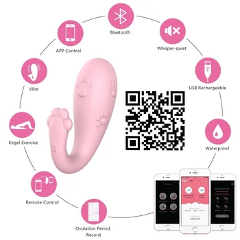APP Bluetooth Vibrator Wireless de Control de la Distanță Silicon G-spot Masaj 8 Frecvența Monstru Pub Vibratoare Jucarii Sexuale pentru Femei