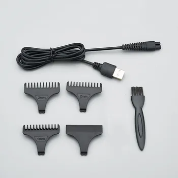 Aproape de tăiere Digitală de Tuns Reincarcabil Electric de Tuns frizerie fără Fir 0mm t-blade chel outliner bărbați