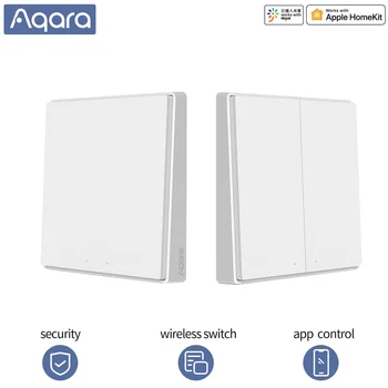 Aqara D1 Smart Switch comutator wireless Singur fir de Incendiu ZigBee Wireless 3 Cheie Comutator de Perete acasă Inteligent de Lumină de Control pentru mijia app
