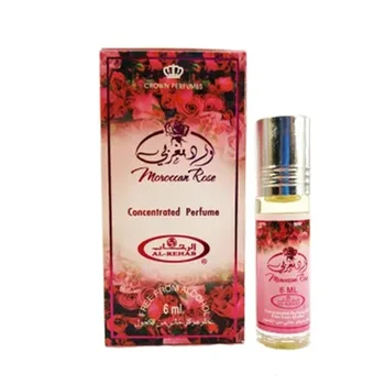 Arab Oriental Oil Parfum de Lungă Durată, Originale în emiratele arabe unite, Al-Rehab Coroana Parfumuri de Trandafir Marocan pentru Femei 6ml