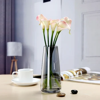 Aranjament De Flori Vaza Vaza De Sticla Decor Acasă Transparent Design Desktop Decor Vaza Înaltă Calitate, Decor Meserii
