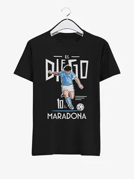 Argentina Legenda Fotbalului Diego Maradona Bărbați T-Shirt. Vara din Bumbac cu Maneci Scurte O-Neck Tricou Unisex Nou S-3XL