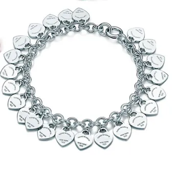 Argint 925 clasic de moda de argint carte de inima doamnelor brățară bijuterii cadou de vacanță