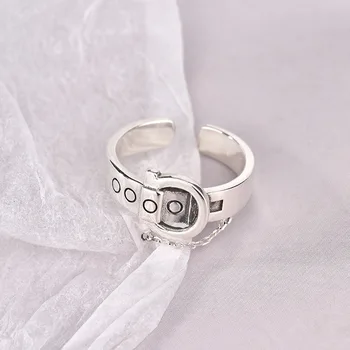 Argint 925 inele pentru femei curea din lant vintage bine jelwery Multistrat deschide reglabil trendy Bijuterii de Argint Cadouri de Partid