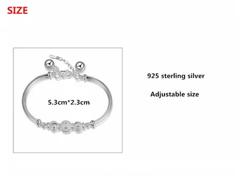 Argint 925 vinde fierbinte design simplu doamnelor'bracelets bijuterii nu se estompeze ieftine brățară de femei cadou de ziua de nastere