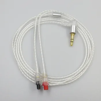 Argint Placat cu Cablu Audio DIY Detasabila pentru Căști Cablu pentru Audio Technica ATH-IM50 Im70 Im01 Im02 Im03 Ath-im04 Căști