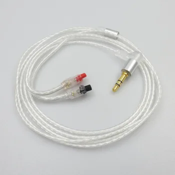 Argint Placat cu Cablu Audio DIY Detasabila pentru Căști Cablu pentru Audio Technica ATH-IM50 Im70 Im01 Im02 Im03 Ath-im04 Căști