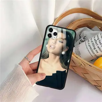 Ariana Grande - poziții de Moda stele Caz Telefon din sticla Temperata Pentru iphone 11 12 PRO MAX X XS XR 5C 6 6S 7 8 plus