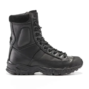 Armata Militară Ghete Bărbați Din Piele Neagră Deșert Luptă Pantofi De Lucru De Iarnă Mens Glezna Tactice De Boot Om Plus Dimensiune