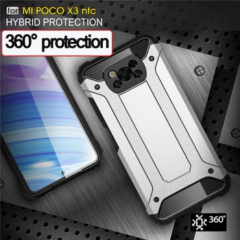 Armura Anti-toamna Caz pentru Xiaomi Mi POCO X3 NFC Caz Greu TPU pentru poco-x3-nfc Spate Capac de silicon Xiaomi Pocophone x3 f2 pro capa