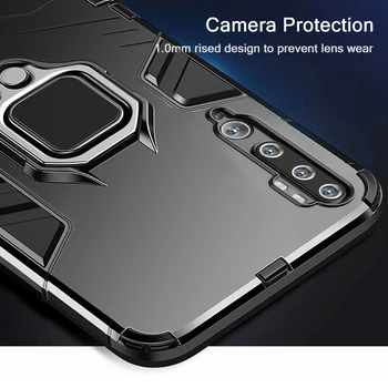 Armura Caz pentru Xiaomi Mi Nota 10 Lite Caz rezistent la Socuri Bara Magnetica Suport Auto de Caz pentru Xiaomi Mi Nota 10 Pro CC9 Pro Caz