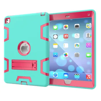 Armura nou Caz Pentru iPad2 iPad3 iPad4 Copii de Siguranță Grele Silicon Hard Cover Pentru Ipad 6 4 3 2 iPad Air 2 9.7 Pro Tablet Caz #E