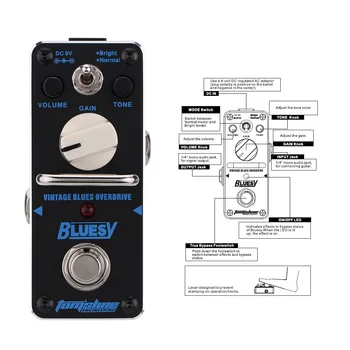 AROMA ABY-3 Bluesy Epocă Blues Overdrive Mini Single Chitara Electrica Efect Pedala cu True Bypass
