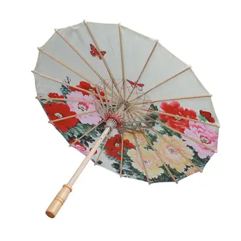 Art Umbrelă De Mătase Din China Pânză Umbrelă Stil Clasic Decorative Umbrela De Ulei De Hârtie Pictat Umbrelă De Soare, Umbrela