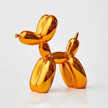 Arta americană Rasina de Artizanat Geometrie Câine Figurina Statuie de Placare Art Câine Acasă Decoratiuni Cadou de ziua Îndrăgostiților M4072