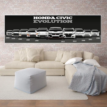 Arta de perete Modular Imagine Poster Canvas Imprimat Retro Honda CIVIC vopsitorie Auto Casa Moderna de Decorare Camera de zi 1 buc Banner