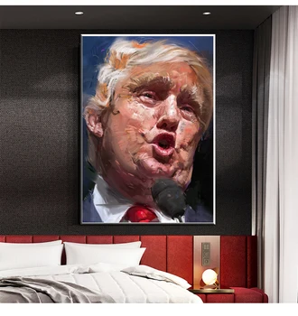 Arta Graffiti Donald Trump Portret Panza Tablouri De Arta Moderna Arta De Perete Postere Si Printuri Poze De Perete Pentru Camera De Zi Cuadros