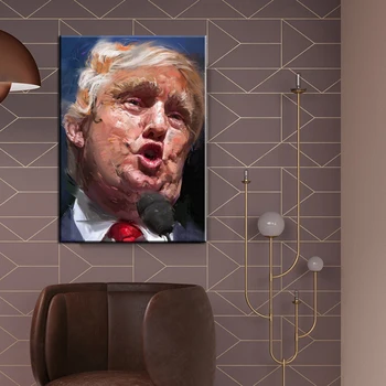 Arta Graffiti Donald Trump Portret Panza Tablouri De Arta Moderna Arta De Perete Postere Si Printuri Poze De Perete Pentru Camera De Zi Cuadros