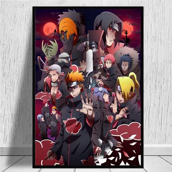 Arta Modernă Postere Cu Anime Naruto Pictura Panza Printuri De Desene Animate De Benzi Desenate De Perete Decor Acasă De Imagine Pentru Copii Camera De Zi Cuadros Murală