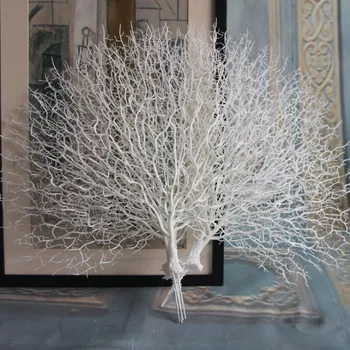 Artificiale, Ramură de Copac Păun Coral Ramură de Plante Decor Acasă Recuzită Fotografie Emulational Planta Copaci pentru Petrecerea de Nunta