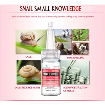 ARTISCARE Snail Extract de Ser 3pcs Anti-Imbatranire, Anti-Rid de Tratament Acnee Nutriție, Hidratare, Albire a Pielii de Reparare Esența