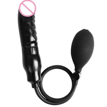 Arunce în aer Anal Vibrator Penis Gonflabil Penis artificial jucarii Sexuale Pompa Butt Plug Gonflabil Penisului pentru Femei Gay Produse pentru Sex Anal, Jucarii Sexuale
