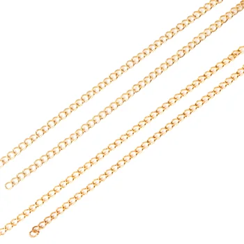 ASON 10 Metri/Cutii de Bijuterii a Face din Oțel Inoxidabil link-ul de Lanțuri, Coliere Argint Aur de Culoare Lanț Lung de Bijuterii de Vânzare în Vrac