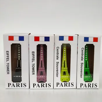 Asortate de Culoare Stras Paris Turnul Eiffel Sculptura de Epocă Modelul Acasă Decoruri (7inch)