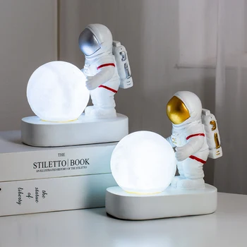 Astronaut LED Lumini de Noapte copil cadou de Ziua Astronaut statuie lampa Decor Meserii camera Copiilor decor Acasă accesorii