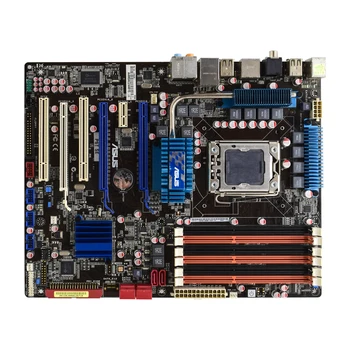 Asus P6T SE Desktop LGA-1366 Intel Xeon X5600 i7 Extreme Edition SATA2 USB2.0 24GB DDR3 LGA1366 X58 Desktop PC Placa de baza ATX
