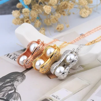 Ataullah de apă Dulce Colier de Perle de Arahide Design Pandantiv argint-placa Colier Moda Bijuterii Perla Noi Pentru Femei NW099