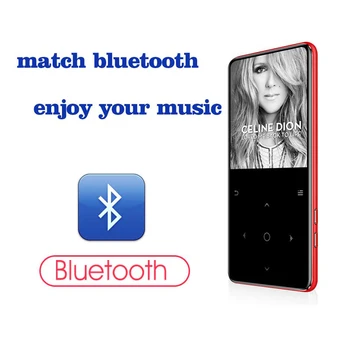 Atingeți Tasta Bluetooth4.2 MP4 Player de Muzică Built-in Difuzor 8GB/16GB cu 2.4 inch Ecran Mare, Potrivit pentru Vizionarea Video Player