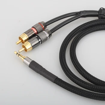 Audiocrast A53+XW60 HiFi cablu audio RCA cablu Audio cablu de semnal plug 3.5 mm direct aux plug converti două RCA plug