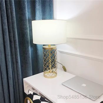 Aur Colivie Lămpi de Masă pentru Living Dormitor Birou Lampa de Birou cu Led-uri Moderne în Picioare, Corpuri de iluminat Noptiera Acasa Art Decor