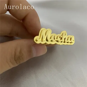 AurolaCo Nume Personalizat Inel de Personalitate din Oțel Inoxidabil Inel Reglabil Dimensiune Inel pentru Femei Bijuterii Cadou