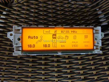 Autentic Culoare Galben Monitor cu Ecran Suport USB Dual-zone de Aer Bluetooth 12 pini Pentru Peugeot 407 408 307 Sega triumf C5