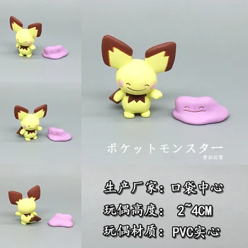 Autentic Pokemon Acțiune Figura PC Gashapon Jucărie Monstru de Buzunar Gengar Vulpix fructe link-Idem Papusa Jucării de Colecție