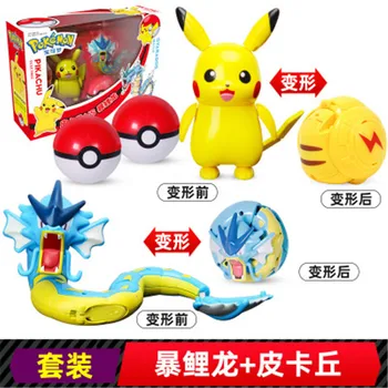 Autentic Pokemon Filmul Toys Set Monstru de Buzunar Pikachu figurina Model Mewtwo de Desene animate Anime Poke Balon игрушки Cadou de Crăciun