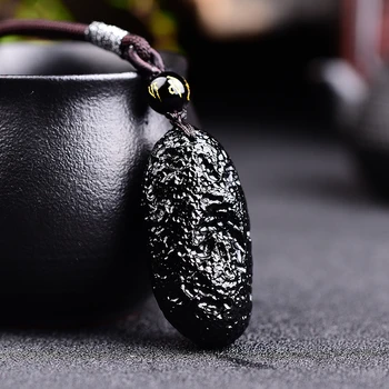 Autentic sticlă meteorit lei gong mo Thailanda cehă meteorit pandantiv de vindecare, spiritualitate 1 buc