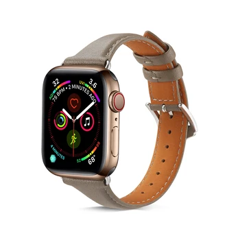 Autentice din Piele de curea de Ceas pentru Apple Watch 5/4 40MM 44MM Sport Bratara Curea pentru Apple Watch Serie 3/2/1 38MM 42MM