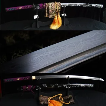 Autentice, lucrate manual japonez samurai katana ori sabie de oțel ascuțit full tang