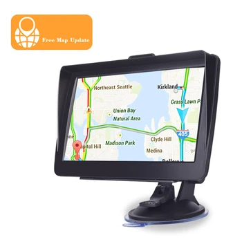 Auto Bluetooth gps7 inch 256.8 G HD capacitiv ecran portabil GPS sistem de navigație auto cu scut soare pentru a preveni soare reflecție
