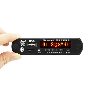 Auto cu amănuntul fără Fir Bluetooth 5V MP3 WMA Decoder Bord Modul Audio TF Ecran Color pentru Auto Digital cu LED-uri Playere MP3 AUX de la Distanță D