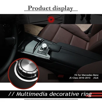 Auto styling Consola centrală Multimedia Comutator Acoperă Autocolante Pentru Mercedes Benz W204 W212 C E Class GLS GLK W218 X204 Accesorii