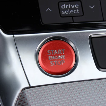 Auto Styling Consola Multimedia P Butoane Acoperi Paiete Pentru Audi A6 C8 2019-2020 Usi De Interior Buton De Blocare Cadru Autocolante