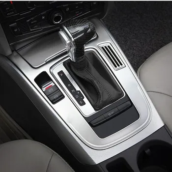 Auto Styling Consola Schimbătorului De Decorare Cadru Țigară Panoul De Lumina Autocolante Garnitura Pentru Audi Q5, A4 B8 2010-2016 Accesorii Auto
