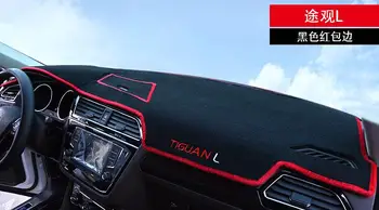 Auto-Styling tabloul de Bord Masina Umbra Covor de Protecție Pad Interior Pentru volkswagen Tiguan TiguanL golf7-2017 , Silicon jos